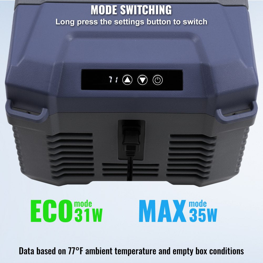 Portable Car Refrigerator Freezer Compressor 9 L Single Zone for Car Home