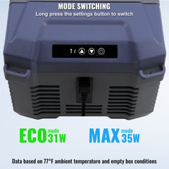 Portable Car Refrigerator Freezer Compressor 9 L Single Zone for Car Home