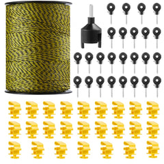 1640Ft 500M Electric Fence Wire Fencing Polywire Horse Cattle Livestock