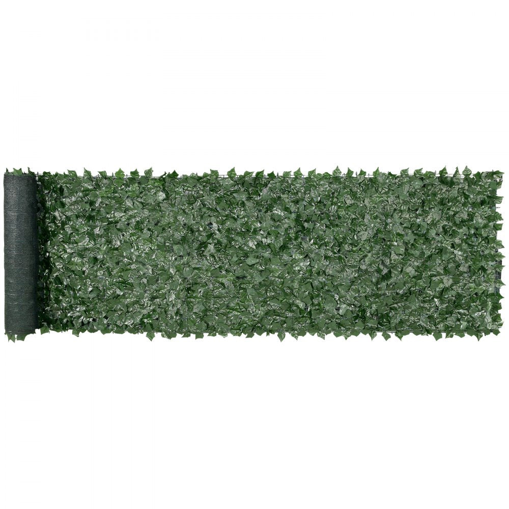 Ivy Privacy Fence, 39 x 158in Artificial Green Wall Screen, Greenery Ivy Fence with Mesh Cloth Backing and Strengthened Joint, Faux Hedges Vine Leaf Decoration for Outdoor Garden, Yard, Balcony