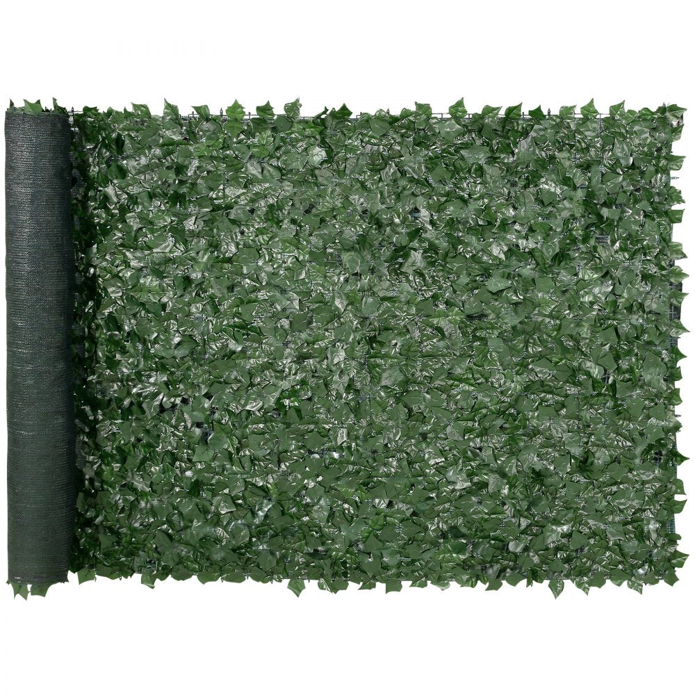 Privacy Ivy Fence, 59 x 118in Artificial Green Wall Screen, Greenery Ivy Fence with Mesh Cloth Backing and Strengthened Joint, Faux Hedges Vine Leaf Decoration for Outdoor Garden, Yard, Balcony