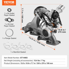 Turbo Turbocharger Kit with Valve Chevy Chevrolet Cruze 2011-2019 1.4T
