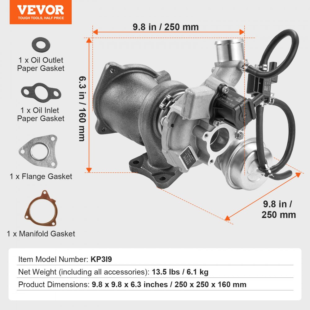 Turbo Turbocharger Kit for Engines Compatible with Ford Escape 2013-2016