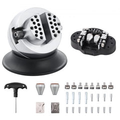 Bostome 3" engraving ball vise with 360° rotation and adjustable jaw for jewelry setting.