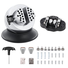 Bostome 3" engraving ball vise with 360° rotation and adjustable jaw for jewelry setting.