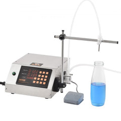 Liquid Filling Machine, 5-650ml Filling Capacity, Automatic Bottle Filler Machine, Bottling Machine Peristaltic Pump Digital Control for Milk, Water, Wine, Beverage, Soy Sauce (Single Nozzle)