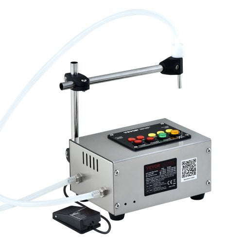 Liquid Filling Machine, 10-4000ml Filling Capacity, Automatic Bottle Filler Machine Bottling Machine Digital Control for Milk, Water, Wine, Beverage, Soy Sauce, Vinegar, Alcohol (Single Nozzle)