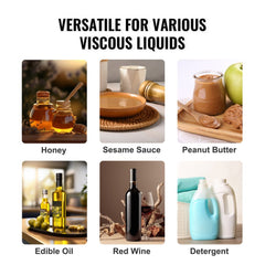 Liquid Filling Machine, 50-5000 g Weighing Capacity, Automatic Bottle Filler Machine Bottling Machine Gear Pump Digital Control for Honey, Oil, Wine, Detergent, Viscous Liquids (Single Nozzle)
