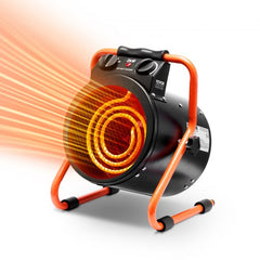 Bostome 1500W greenhouse heater with waterproof design and dual hot/cold modes for climate control.