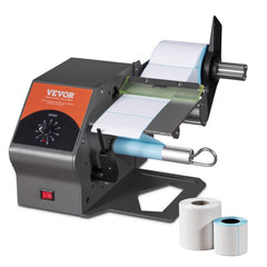 Automatic Label Dispenser, Width 0.2"-4.5"/5-115 mm, Length 0.2"/5 mm-∞, Automatic Label Stripper Label Separating Machine, Speed Adjustable Label Applicator for Transparent and Opaque Labels