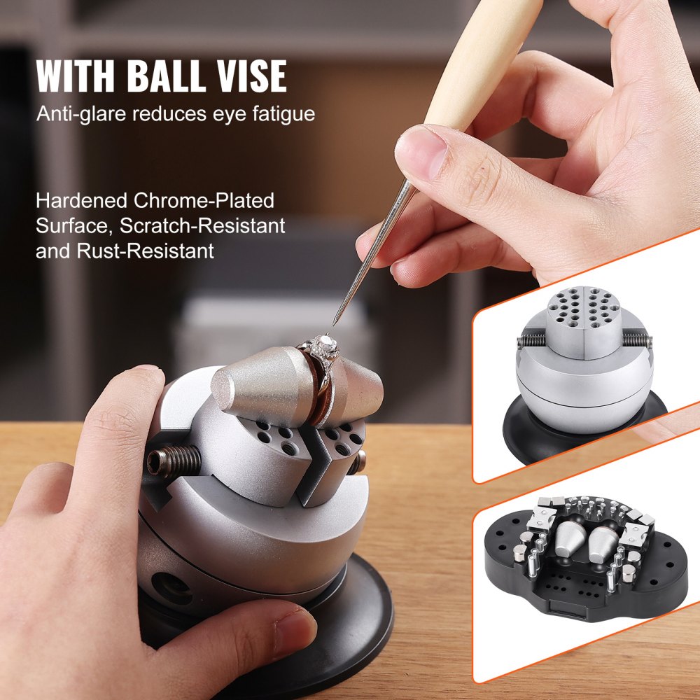 Multi-Directional Microscope Spring Bracket Ball Vise Ring Light 7X-45X
