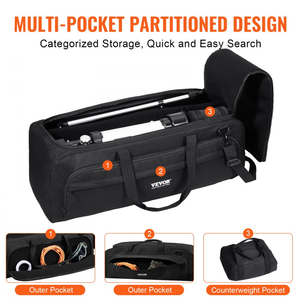 Telescope Case 30.3" Multipurpose Shock-Absorbent Telescope Storage Bag