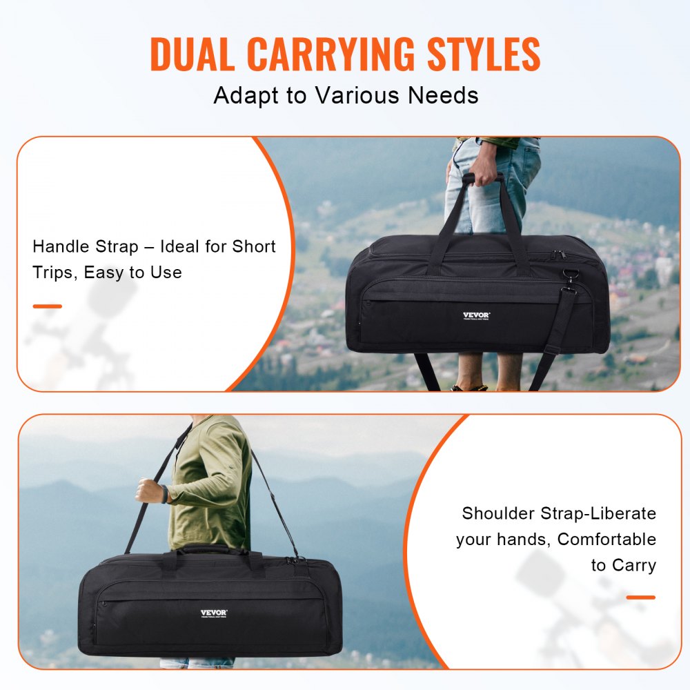 Telescope Case 30.3" Multipurpose Shock-Absorbent Telescope Storage Bag