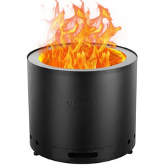 Smokeless Fire Pit Stove Bonfire 15 in Dia Wood Burning Stainless Steel