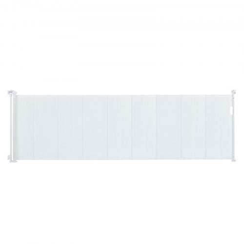 Retractable Baby Gate, 34.2" Tall Mesh Baby Gate, Extends up to 116.1" Wide Retractable Gate for Kids or Pets, Retractable Dog Gates for Indoor Stairs, Doorways, Hallways, Playrooms, White