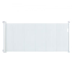 Retractable Baby Gate, 34.2" Tall Mesh Baby Gate, Extends up to 76.8" Wide Retractable Gate for Kids or Pets, Retractable Dog Gates for Indoor Stairs, Doorways, Hallways, Playrooms, White