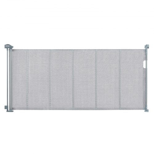 Retractable Baby Gate, 34.2" Tall Mesh Baby Gate, Extends up to 76.8" Wide Retractable Gate for Kids or Pets, Retractable Dog Gates for Indoor Stairs, Doorways, Hallways, Playrooms, Gray