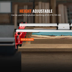 Router Sled Adjustable Wood Slab Flattening Mill Router Jig 64" Length