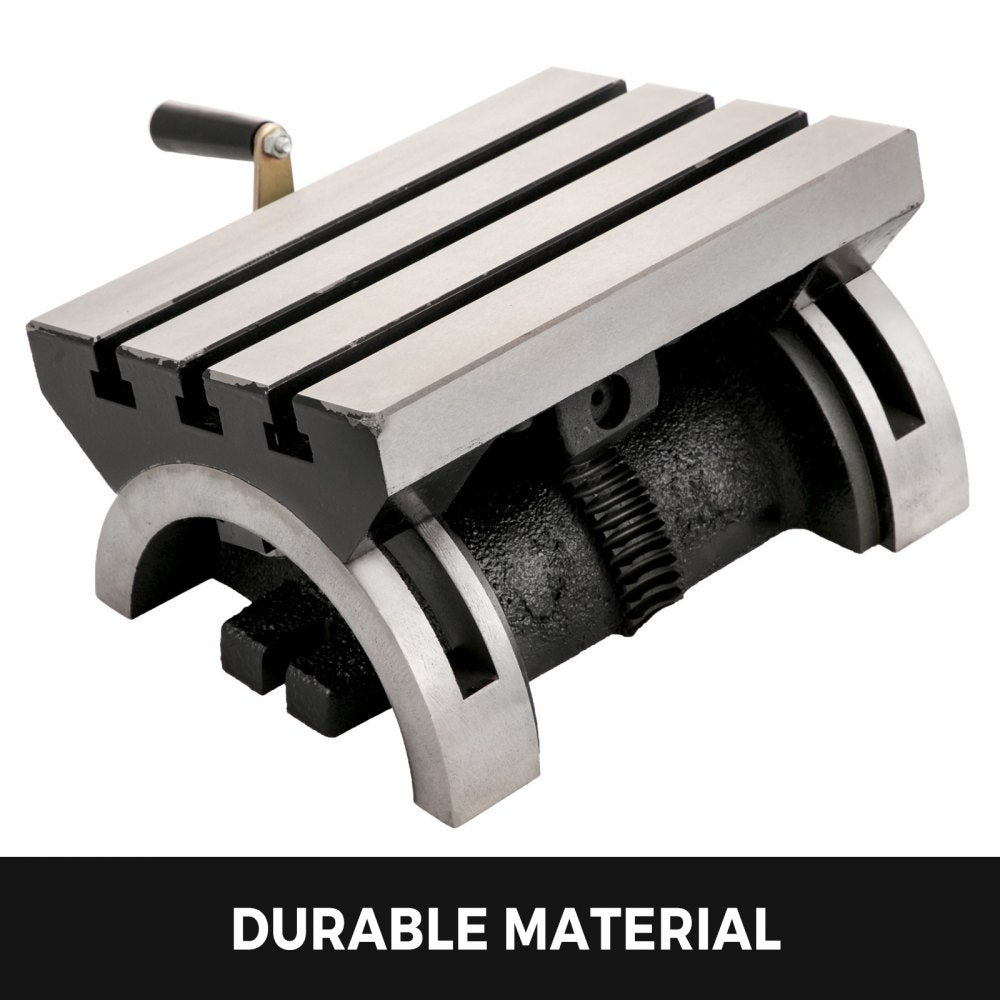 Bostome 10x7" tilting milling table with adjustable angles and heavy-duty cast iron construction.