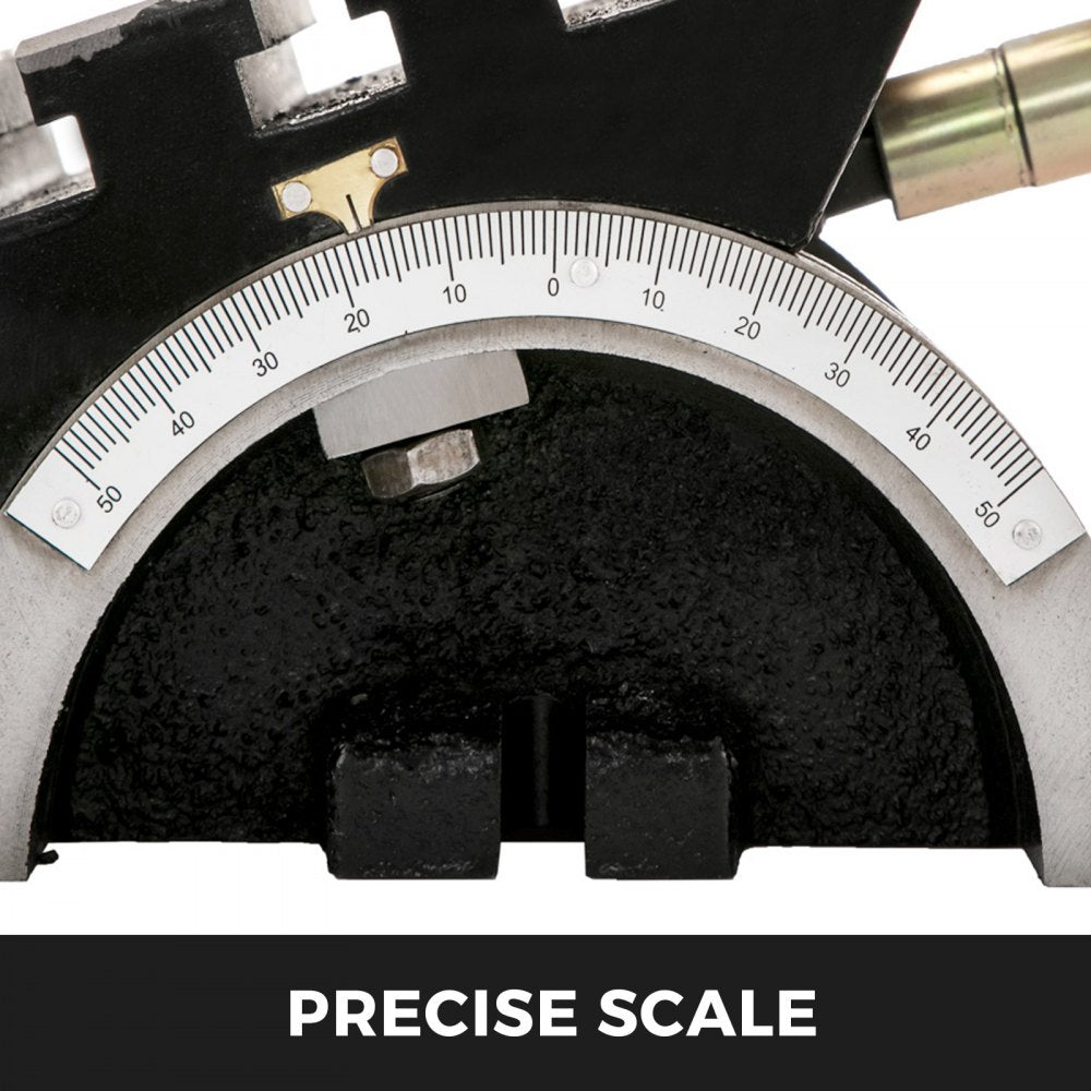Bostome 10x7" tilting milling table with adjustable angles and heavy-duty cast iron construction.