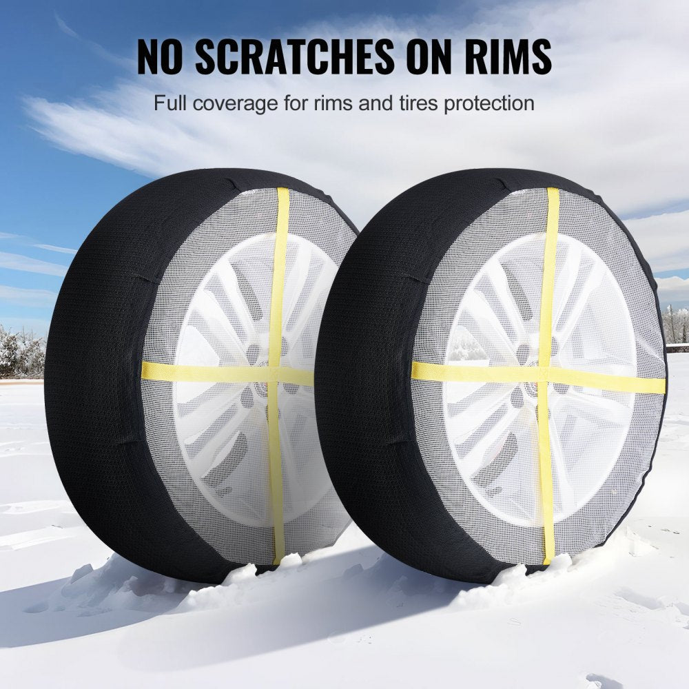 Thickened Snow Socks for Tires Full Coverage Snow Traction Tire Cover