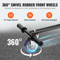 Hoverboard Seat Attachment, Compatible with All 6.5" 8" 8.5" 10" Hoverboards, Grips Control, Adjustable Frame Length and 220 LBS Load Capacity, Hover Board Go Karts Accessory, for Kids Adults