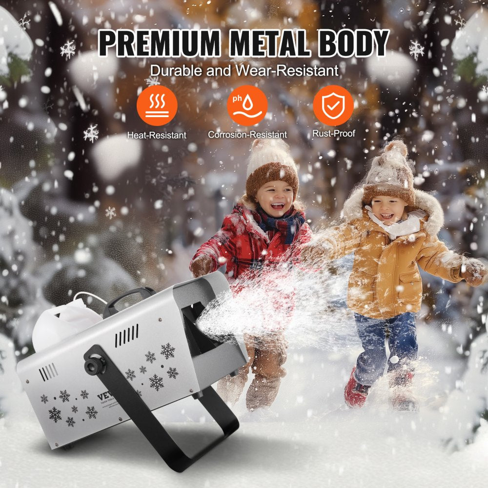Snow Machine 1500W Wireless Remote Handheld Hanging Snow Making Machine