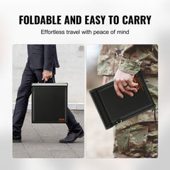 Faraday Bag, 4 Pack Faraday Pouch Set for Laptop(16.9x15), Tablet(13x10.2), Phone(7.9x4.7) & Radio(10.6x7.9), Fireproof Signal Blocking Holder Faraday Pouch for Anti-Theft & Anti-Hacking