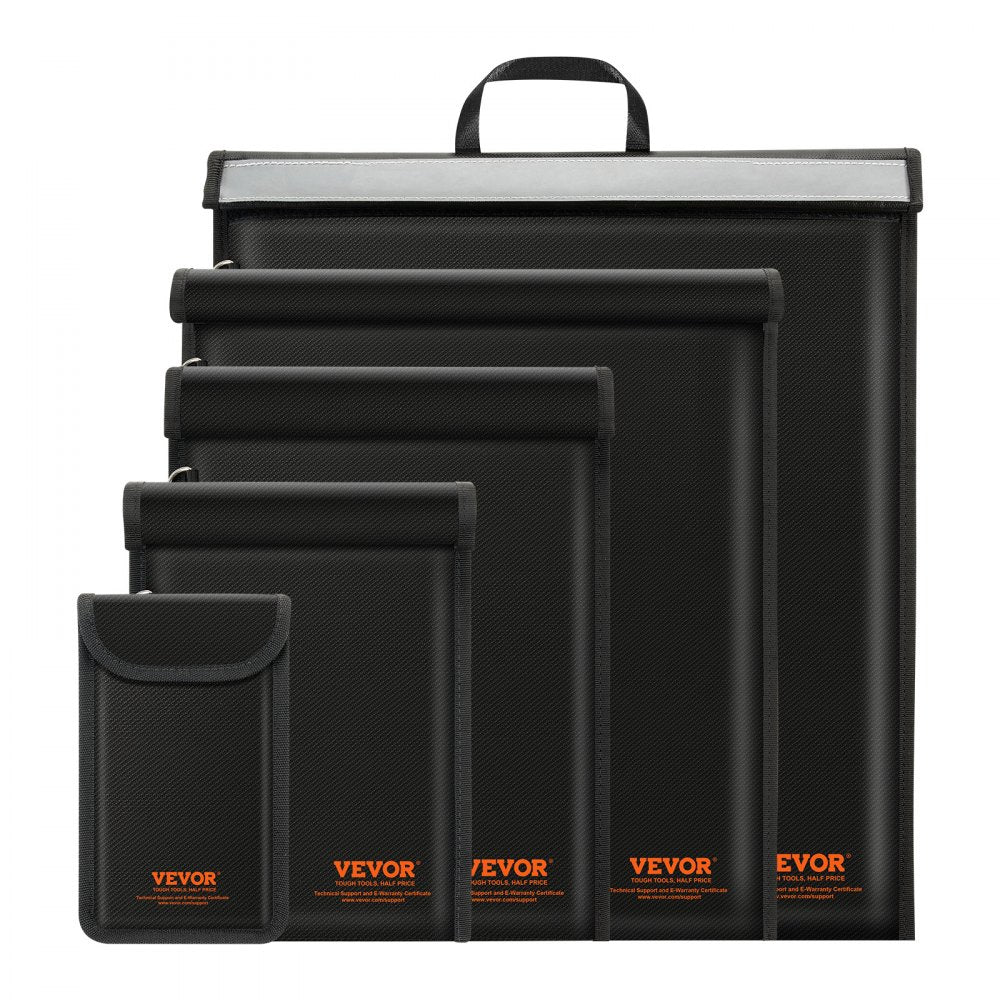 Faraday Bag, 4 Pack Faraday Pouch Set for Laptop(16.9x15), Tablet(13x10.2), Phone(7.9x4.7) & Radio(10.6x7.9), Fireproof Signal Blocking Holder Faraday Pouch for Anti-Theft & Anti-Hacking