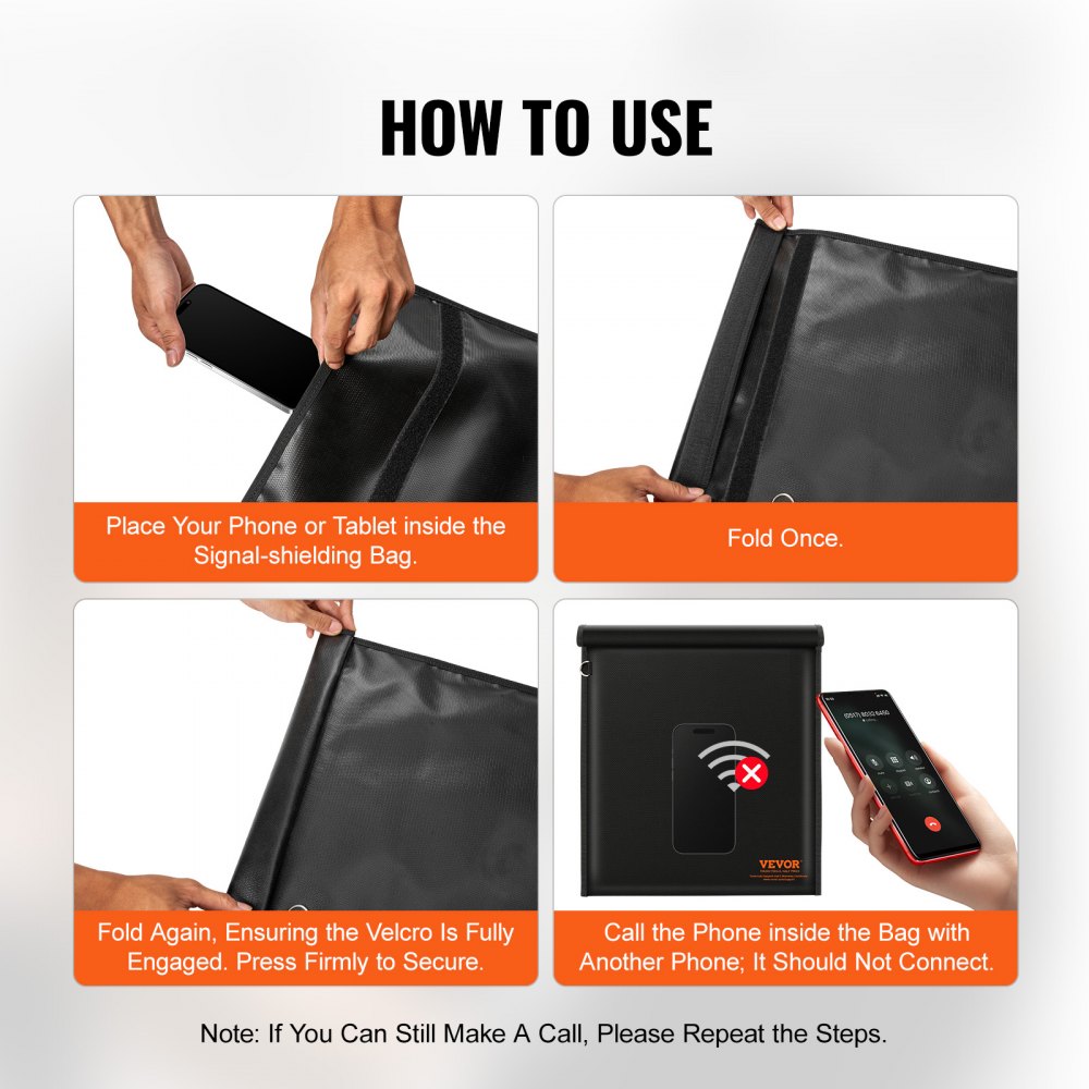 Faraday Bag, 4 Pack Faraday Pouch Set for Laptop(16.9x15), Tablet(13x10.2), Phone(7.9x4.7) & Radio(10.6x7.9), Fireproof Signal Blocking Holder Faraday Pouch for Anti-Theft & Anti-Hacking