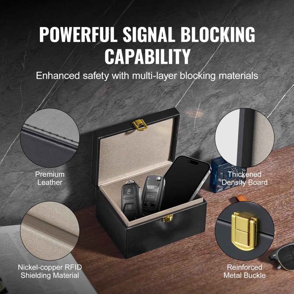 Faraday Box Signal Blocking Holder for 5~8 Car Keys Key Safe Protector，Car Key Signal Blocking Box Box for Car Security