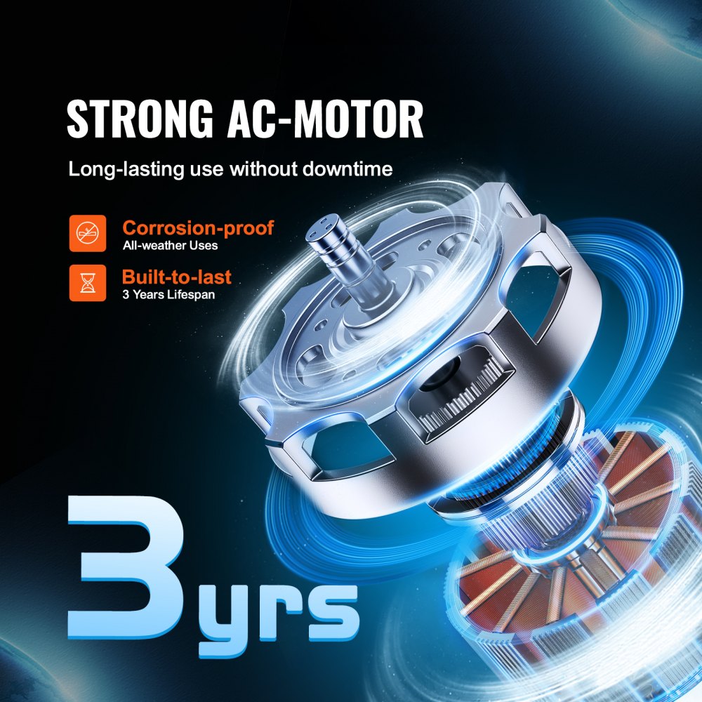 Bostome 8 inch inline duct fan with variable speed control and quiet AC motor for ventilation.