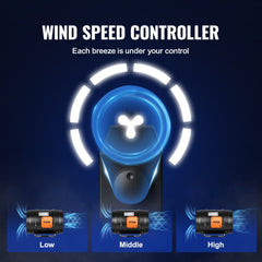 Bostome 8 inch inline duct fan with variable speed control and quiet AC motor for ventilation.