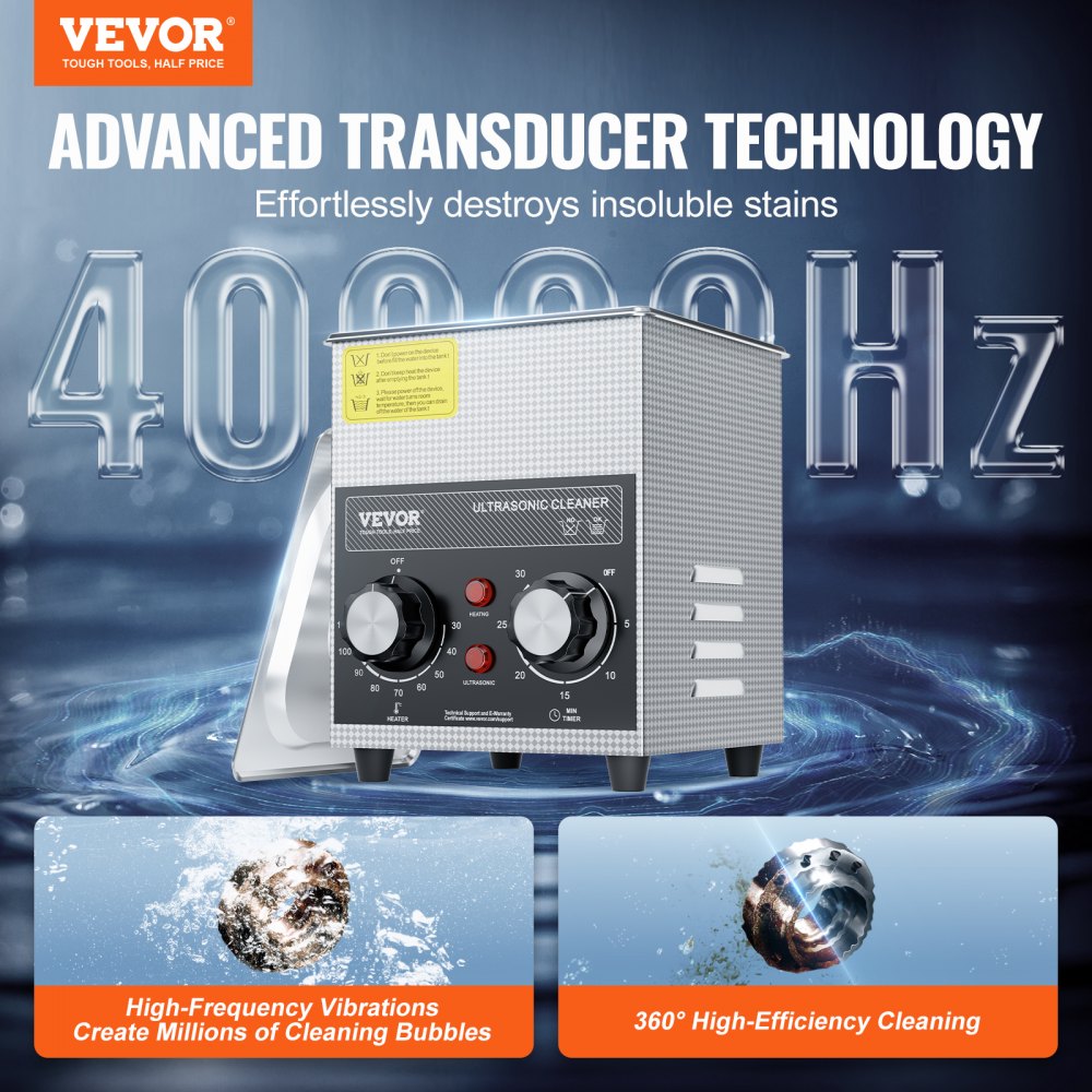 Professional Jewelry Cleaning Machine, 2L Jewelry Cleaner Ultrasonic Machine with Heater & Timer, Digital Ultrasonic Cleaner for Cleaning Denture Dental Oral Irrigator Parts Retainer Glasses