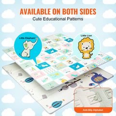 71"x79" Baby Play Mat Kids Crawling Soft Activity Floor Playmat 2 Side