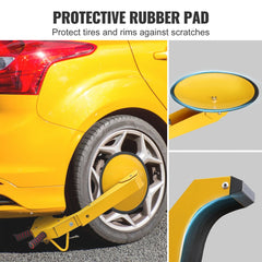 Wheel Lock Clamp, 1 Pack Trailer Wheel Lock, Heavy-Duty Anti Theft Tire Lock, Trailer Wheel Locks for RV Trailers, Cars, Trucks, SUVs