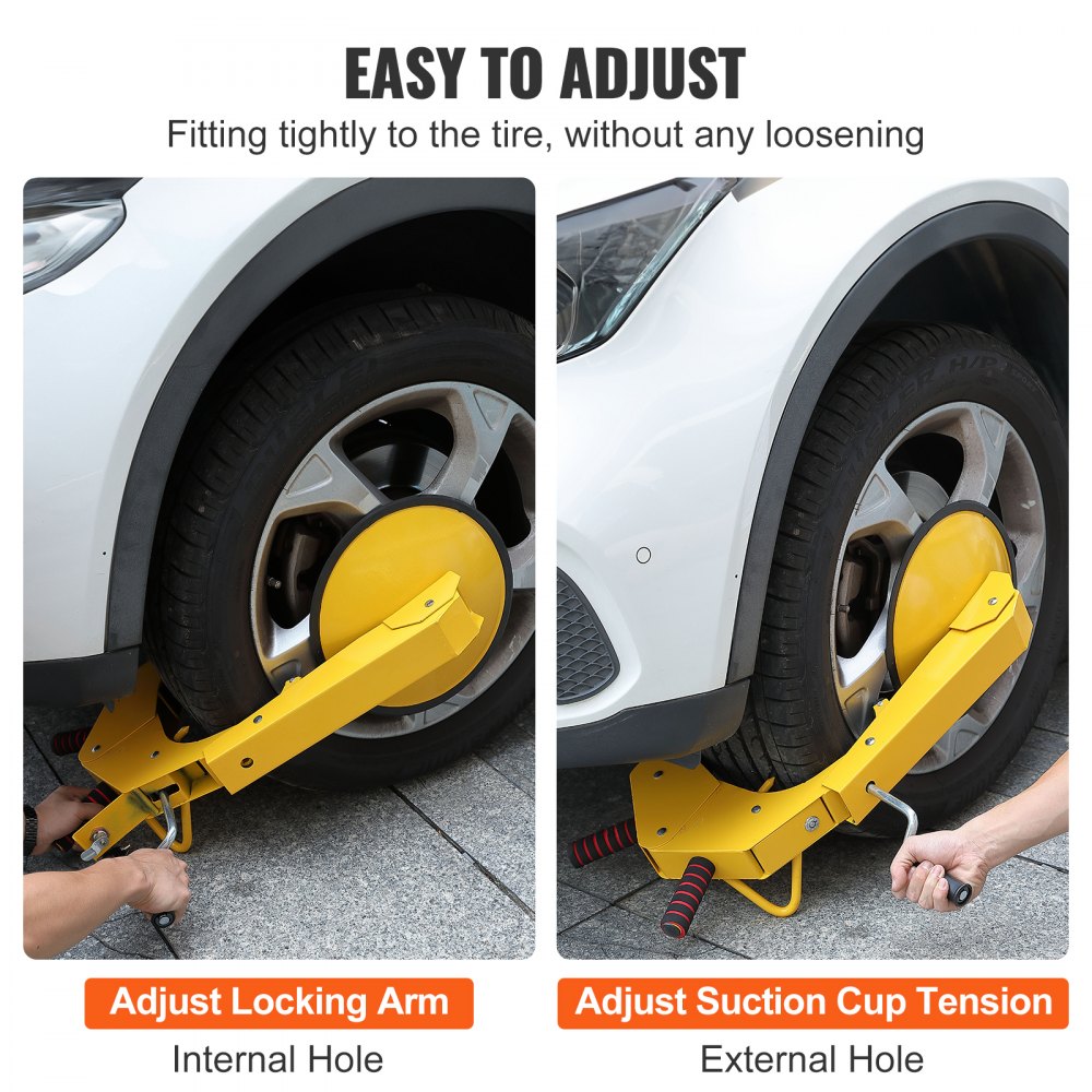 Wheel Lock Clamp, 1 Pack Trailer Wheel Lock, Heavy-Duty Anti Theft Tire Lock, Trailer Wheel Locks for RV Trailers, Cars, Trucks, SUVs