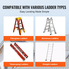 Ladder Levler 380lbs Load PP Leveling Tool with Storage for Uneven Ground