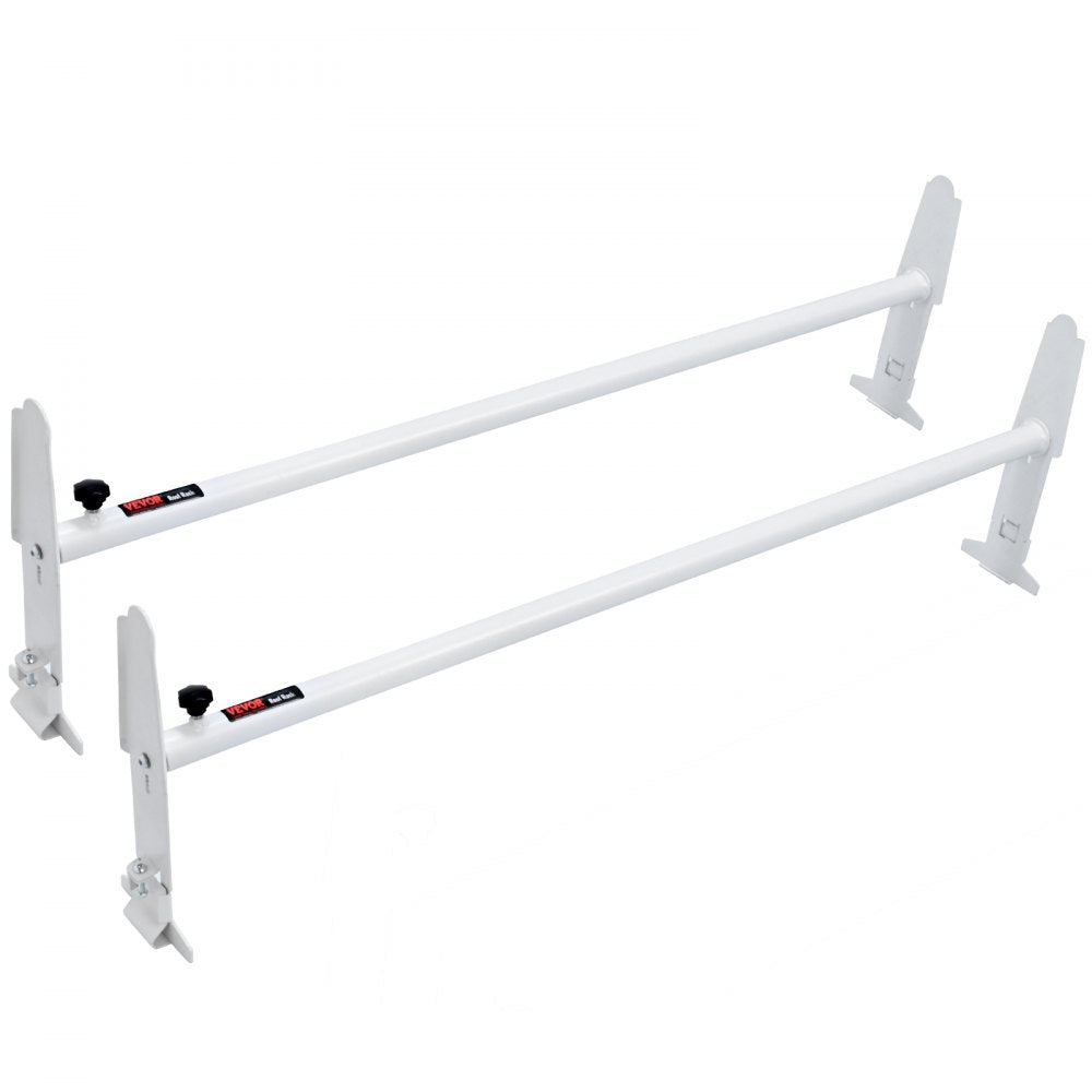 Van Roof Ladder Rack, 2 Bar Alloy Steel Ladder Racks, Adjustable from 47.2"-78.7", 500 lbs Capacity, Roof Rack Compatible with Full-size Vans with Rain Gutter, Chevrolet Express, GMC Savana, etc