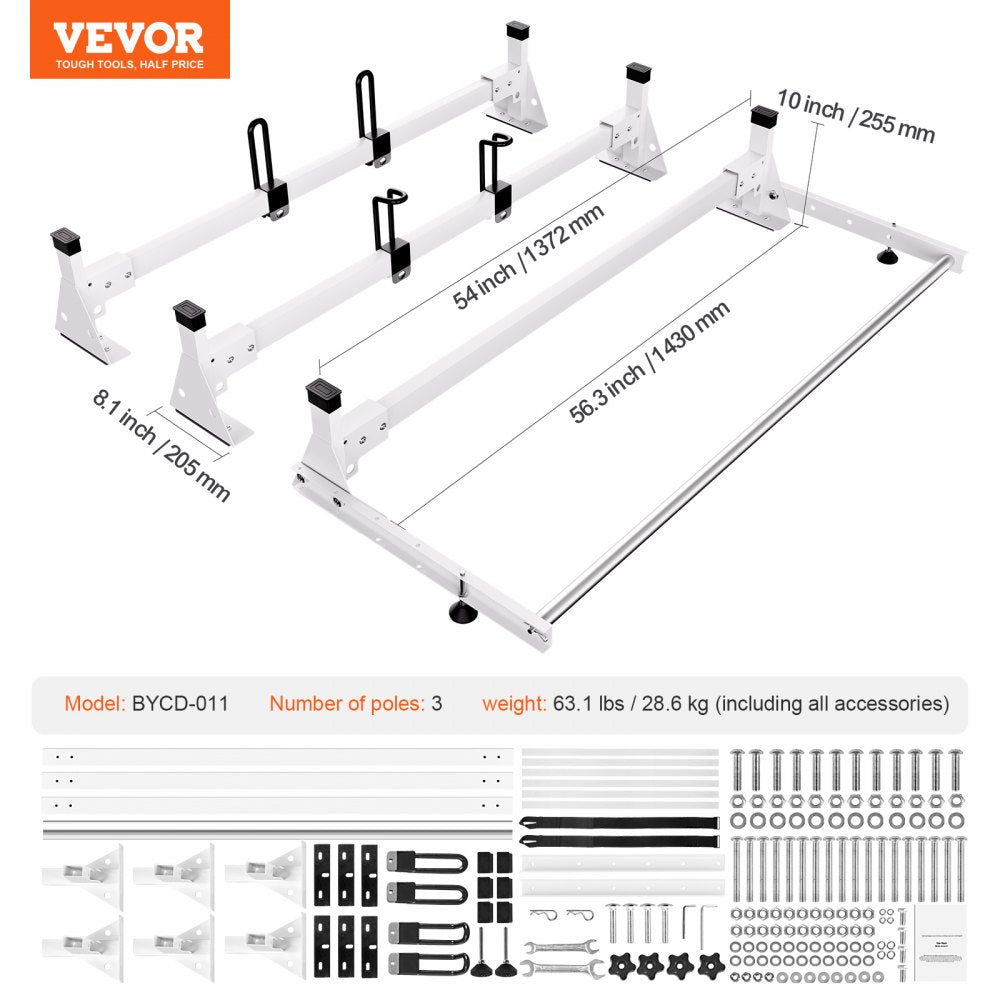 Trailer Ladder Rack Van Roof Ladder Rack for Ford Transit Custom 2013-2024