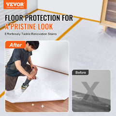 Bostome Carpet Protection Film roll, 39 inches wide and 100 feet long, with a fiber fabric design.