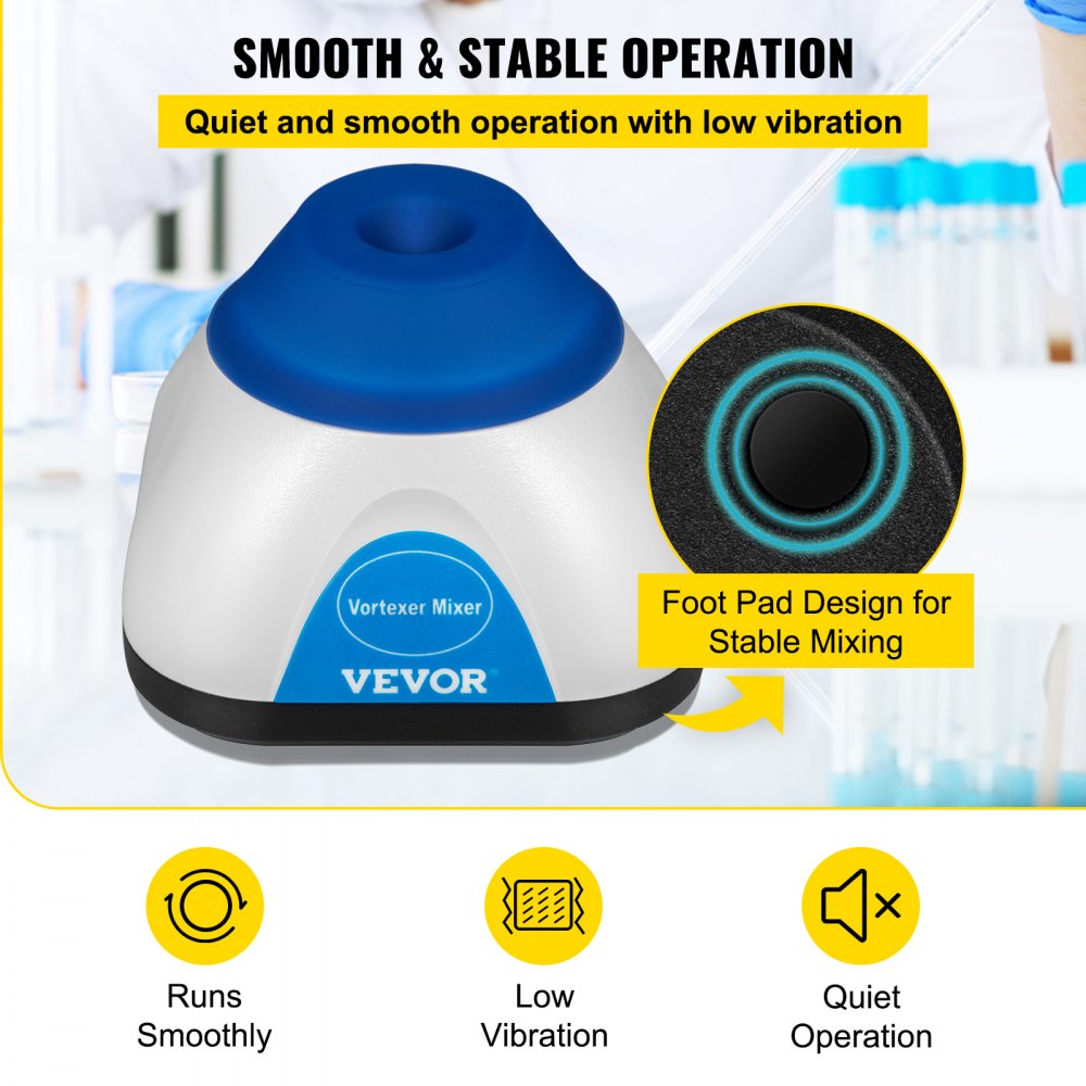 Mini Vortex Mixer Lab Vortex Mixer Shaker 6000RPM 50ML for Lab Paint Ink