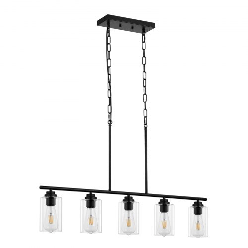 5-Light Kitchen Island Pendant Lights 60W Adjustable Dining Room Light E26