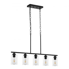 5-Light Kitchen Island Pendant Lights 60W Adjustable Dining Room Light E26