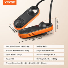 Bostome Portable Boot & Shoe Dryer with auto temp control and fireproof ABS construction.