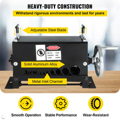 Cable Wire Stripping Machine Φ1.5mm~Φ20mm Wire Stripping Machine 10 Channels Wire Stripping Machine Tool Manual Hand Cranked Industrial Wire Stripping Recycle (10 Channels)