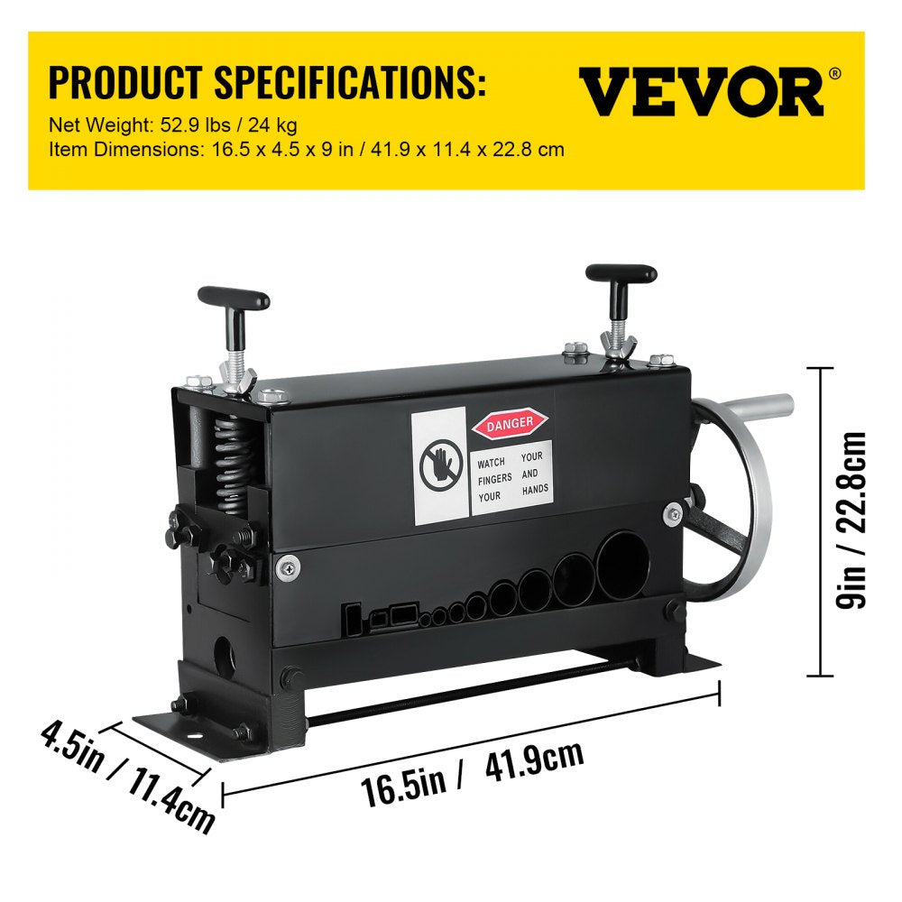 Cable Wire Stripping Machine Φ1.5mm~Φ20mm Wire Stripping Machine 10 Channels Wire Stripping Machine Tool Manual Hand Cranked Industrial Wire Stripping Recycle (10 Channels)