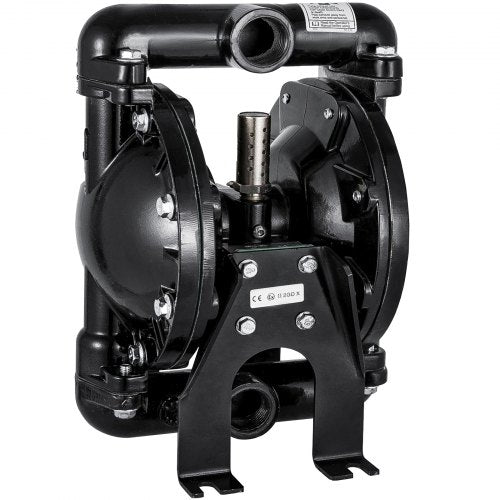 Air-Operated Double Diaphragm Pump 1 inch Inlet Outlet Aluminum 35 GPM Max 120PSI for Industrial Use, QBY4-25LF46-1inch-35