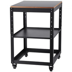 Planer Stand, 100 lbs / 45 kg heavy loads, Three-Gear Height Adjustable Thickness Planer Table,with 4 Stable Casters & Storage Space, for most planers, saws, bench-top machines, power tools