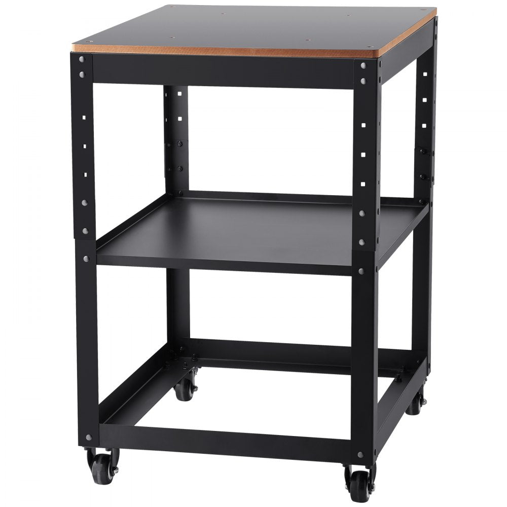 Planer Stand, 100 lbs / 45 kg heavy loads, Three-Gear Height Adjustable Thickness Planer Table,with 4 Stable Casters & Storage Space, for most planers, saws, bench-top machines, power tools